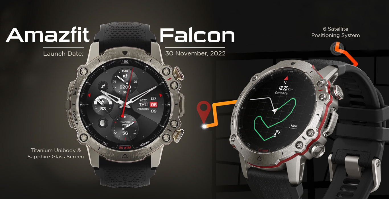 Amazfit Falcon| Premium Multi-Sport GPS Watch Launched In India